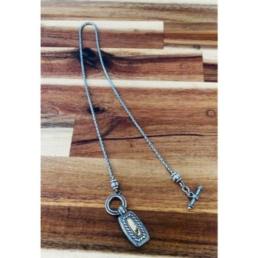 Vintage Brighton toggle necklace with pendant - Picture 2 of 6